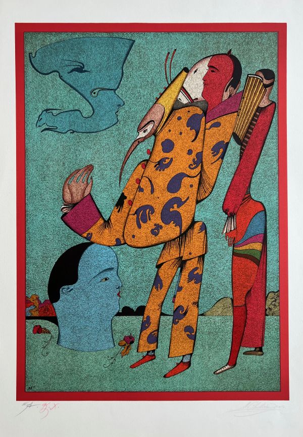 Harlequin and Head
